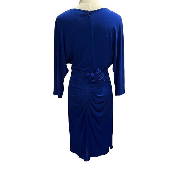 Diane von Furstenberg DVF Royal Blue Barrington Waist Slimming Faux Wrap Dress 8 - Picture 6 of 16